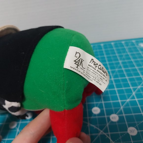 The 24k Company Frog Culture Plushie Cowboy Frog Red Eye 8 Inch Stuffed Animal - Picture 6 of 7